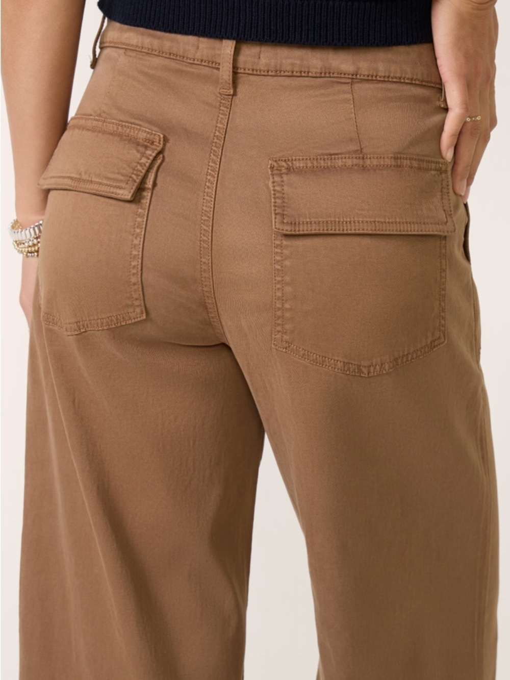 NWT Kut From the Kloth Meg Wide Leg W Porckchop Pocket Size 10 - Picture 3 of 11